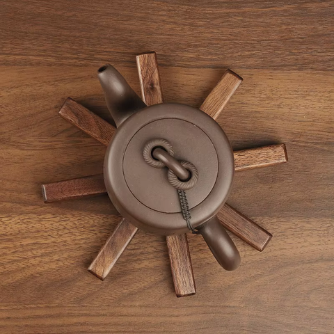 Walnut Wooden Trivet Set